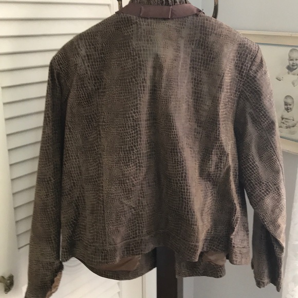 Pamela McCoy NWOT vintage leather jacket. 2X. - Picture 5 of 7